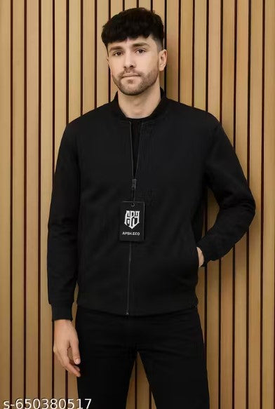 Premium Lightweight Black Bomber Jacket for Men